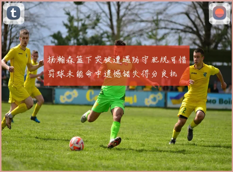 杨瀚森篮下突破遭遇防守犯规可惜罚球未能命中遗憾错失得分良机